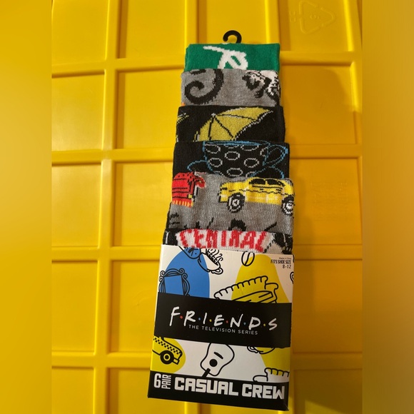 Other - Friends Themed Casual Crew Socks NWT